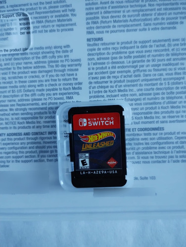 Hot Wheels Unleashed Nintendo Switch (Usado)