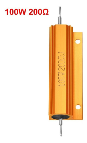 2 Resistencias De Carcasa De Aluminio Bobinadas 100w 200 Ohm