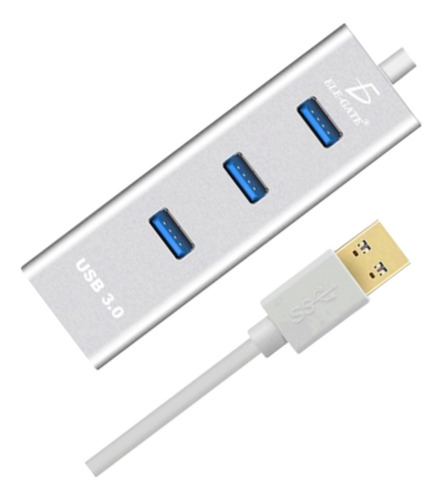 Hub Usb 3.0 3 Puertos Usb Y Ethernet Rj45 1000mbps Cat5 Cat6