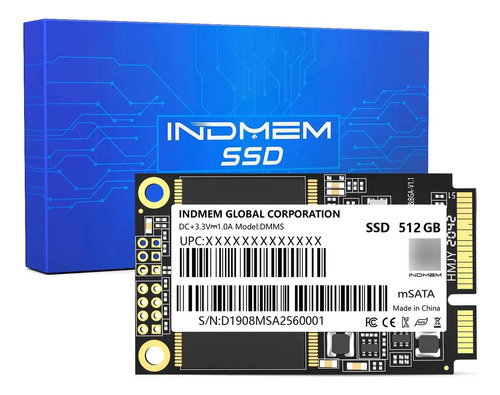 Ssd Indmem 64 Gb Msata Mini Ssd Sata Interno Micro-sata Mlc 