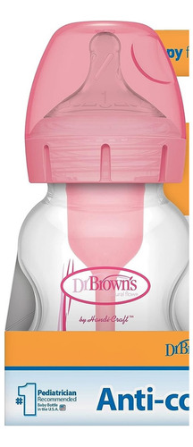 Mamadeira Dr. Browns Mamadeira De 150 Ml Rosa 01 Unidade