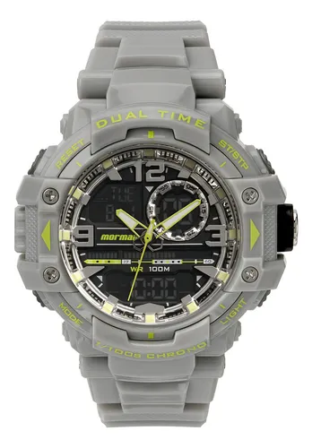 Relógio Digiana Mormaii Masculino Action Cinza MO13290/8C
