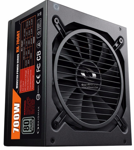 Fuente Raidmax Rx700at 700w 80plus Titanium Modular 94 Efic