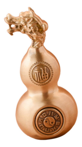 Mini Calabaza China De Latón, Adorno Feng Shui, Estatuilla