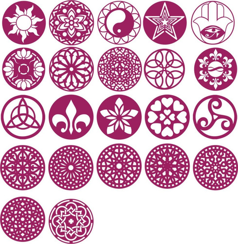 Imagen 3 de 3 de Mandala Souvenir Laser De Fibrofacil Somos Fabricantes 15cm