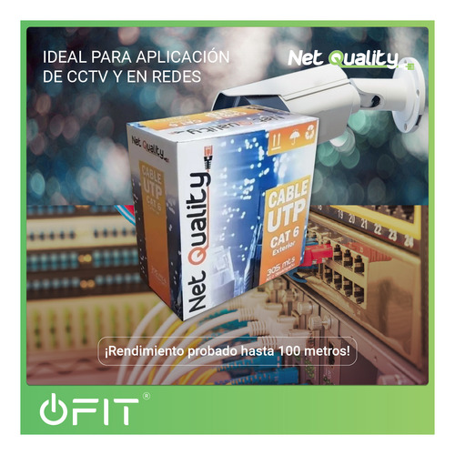 Imagen 5 de 11 de Cable Rollo Utp 305m Cat 6 Bobina Ethernet Exterior
