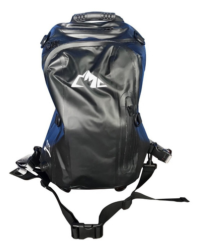 Mochila - Estanco- Water Proof Bag 100% Impermeable Color Negro Diseño De La Tela Pvc