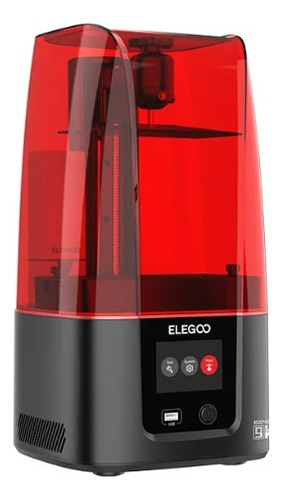 Impresora 3D Elegoo Mars 4 color rojo 127V con tecnología de impresión SLA