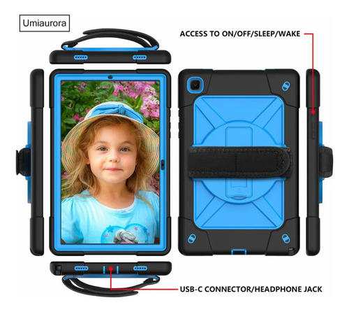 C Funda De Silicona Para Samsung Galaxy Tab A 10,1 Tableta