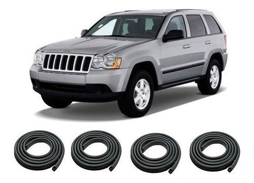 Jeep Grand Cherokee 2006 / 2011 Burletes Puertas Del + Trase