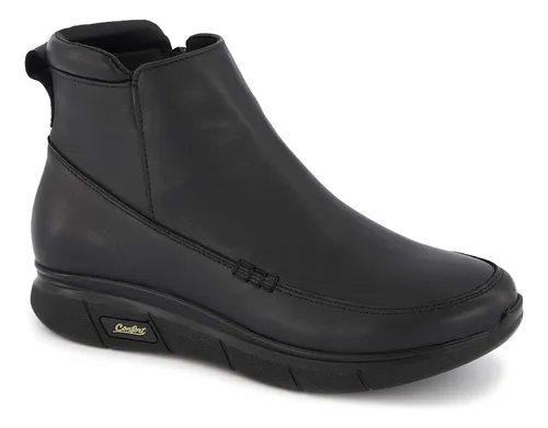 comprar Botin De Piel Andrea Confort Para Dama Negro