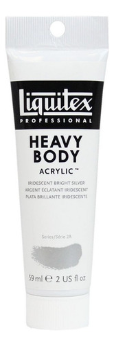 Pintura acrílica Liquitex S2a Heavy Body Bright Silver, 59 ml