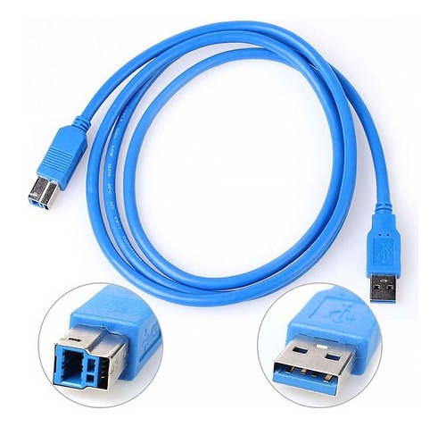 Cable Datos Impresora Usb 3.0 Macho A Macho Tipo A-b 3 Mts