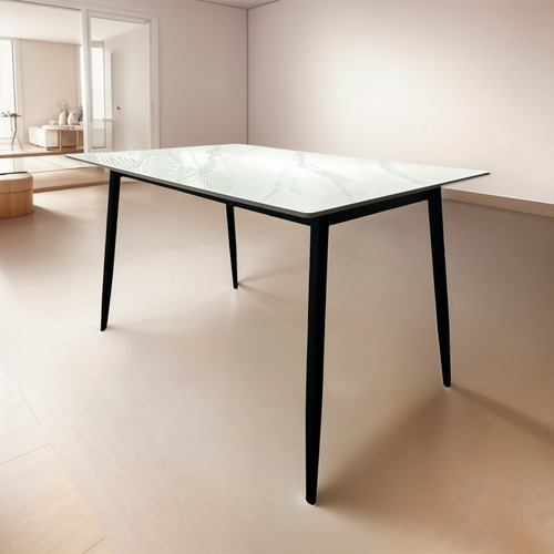 Mesa De Comedor Bulnes Neolith 120x80cm Neolith Negro