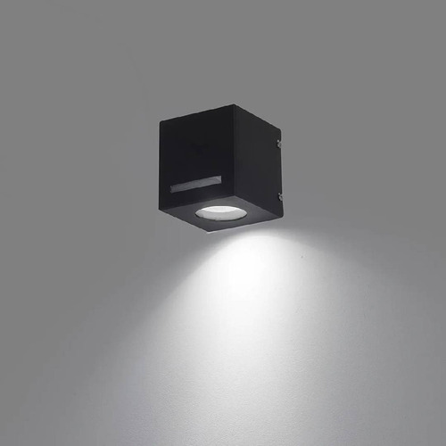 Aplique Ferrolux Bolonia 1gu10 95x95x102 + Eco Led 5w L/d Negro
