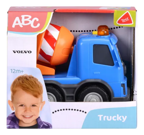 Abc - Trucky. Camiones De Construcción 13 Cm - Con Luces. Color Azul