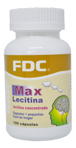 Concentracion Y Memoria - Max Lecitina X 100 Capsulas Sabor Sin sabor