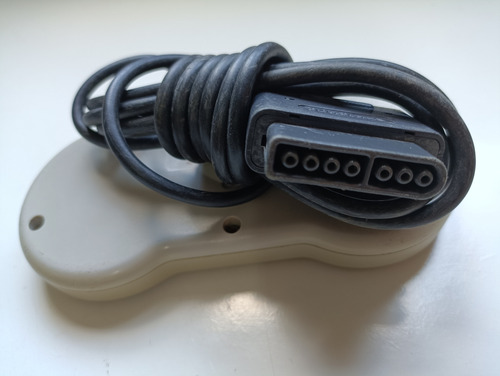 Par De Controles Nintendo Snes - Original Com Defeito Cinza (Usado)
