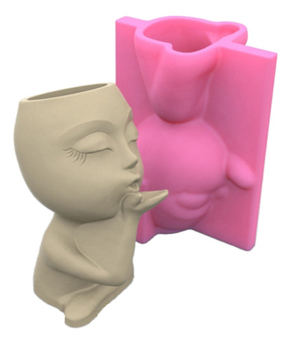 . Molde De Silicona Con Forma De Muñeca Con Rostro Humano,