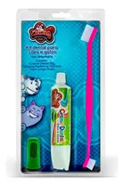 Comprar Kit Dental Catdog 2 Escova E Creme Dental Cães Gatos Sabor Morango