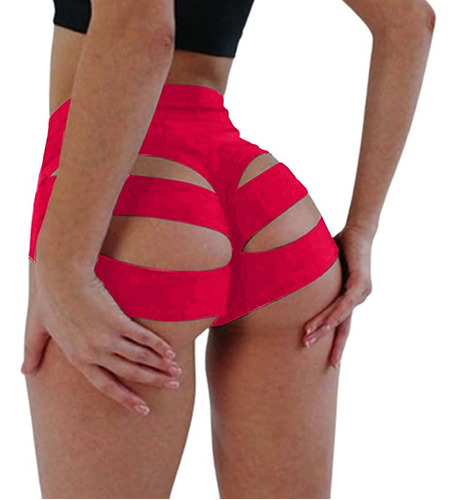 Pantalones Cortos Cintura Alta Mujer Levantamiento Gluteos