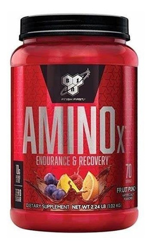 Amino X Bsn 70 Serv Bcaa's Aminoácidos Original Con Reg San.