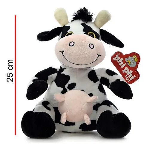 Peluche Vaca Sentada 26cm - Orig. Phi Phi Toys