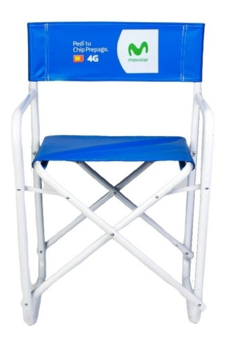 Sillon Director De Caño Redondo Pintura Bco/ngro