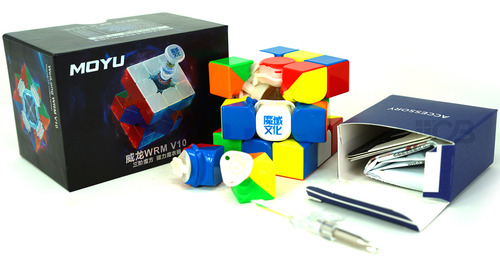 Estructura magnética de colores con revestimiento UV Magic Cube 3x3x3 Moyu Wrm V10