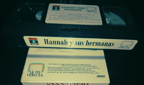 Hannah Y Sus Hermanas!! En Vhs Clásico De Colección!! (Usado)