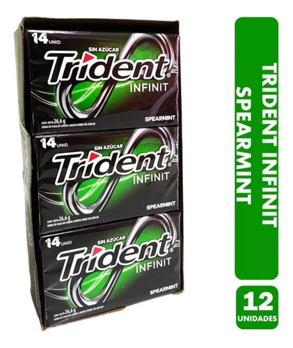 Chicle Trident Infinity Wowmint Display 12 Unidades