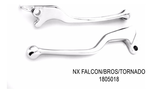 Manete Nx Falcon/bros/tornado/xre300 Freio A Disco Cromado