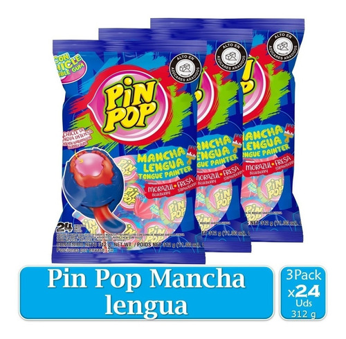 Chupete Pin Pop Mancha Lengua 3 Paq - Unidad a $381