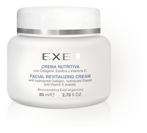 Crema Facial Nutritiva Colageno Elastina Y Vitamina E Exel