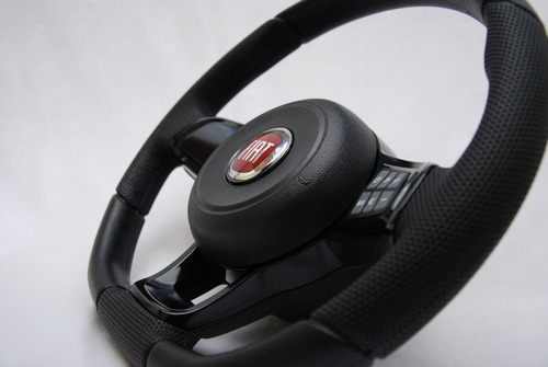 Volante Gti Mk7 Comandos De Som Fiat Palio Siena Uno Preto