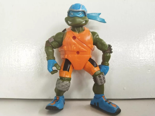 Tmnt Leonardo Traje Naranja Casco Playmtes 2003 Tortugas (Usado)