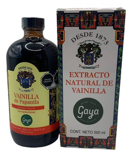 Extracto Vainillla  Natural Gaya 500 Ml Papantla  