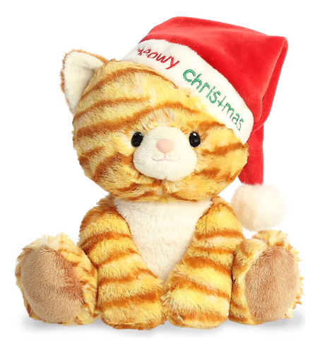 Alegre Navidad Meowy Tabby Peluche Conmovedor De Temporada T