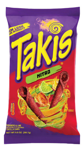 Papas fritas Takis habanero y limón 280.7 g pack x 2 u