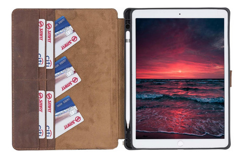 Hardiston Cuero Genuino Hecho Mano iPad Air Pro 10.5  Funda