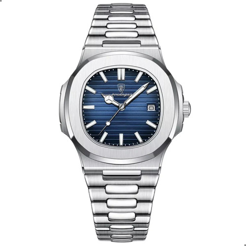 Reloj Elegante Con Esfera Azul Para Hombre