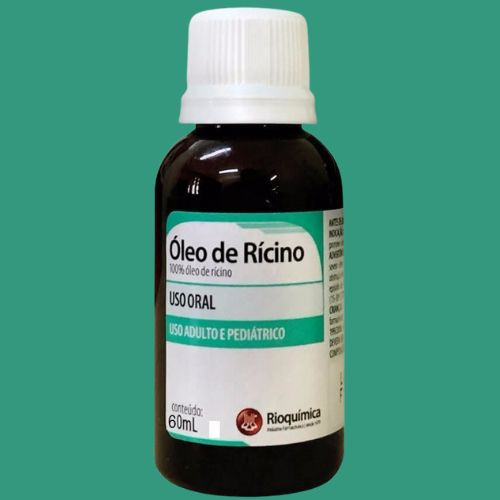 Óleo De Ricino 60 Ml Rioquimica Uso Oral Kit Com 12 Unidades