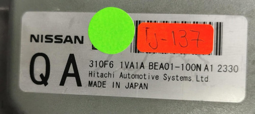 Computadora De Transmisión Tcm Nissan Altima Qa 2014-2015 (Usado)