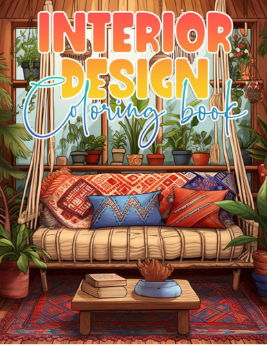 Libro: Interior Design Coloring Book: 40 Dream Room Designs 