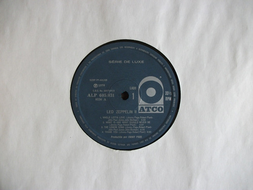 Lp Led Zeppelin Ii Mono 1970 Original Nacional Capa Laminada (Usado)