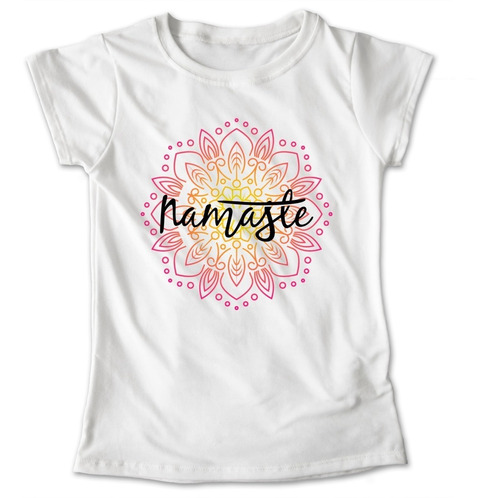 Blusa Namaste Yoga Playera Estampado Flor #566