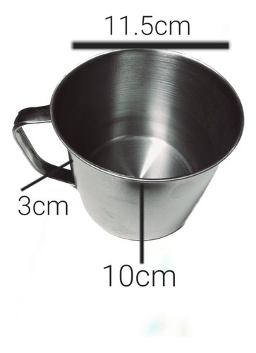 Pocillo De Acero Inoxidable