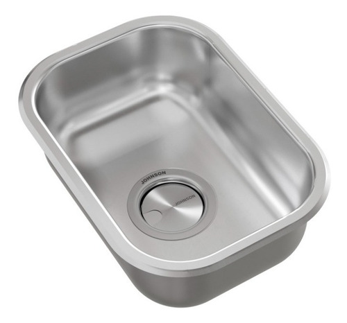 Imagen 5 de 10 de Bacha Johnson Pileta Cocina Simple T34/18 Acero 34x23x18