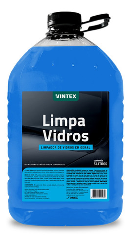 Limpa Vidros 5l Vintex - Vidros Internos E Externos