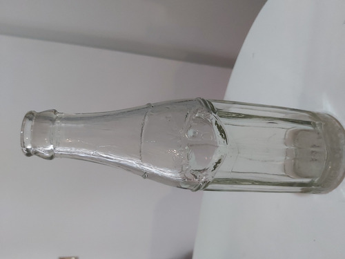 Botella Antigua Gaseosa Narankola Años 50 Vidrio Labrado